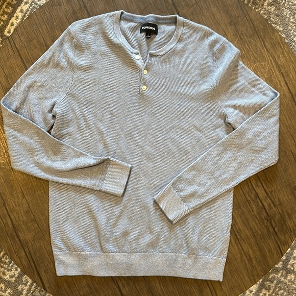 Bonobos Other - BONOBOS Men’s Blue Quarter Button Henley Size Small